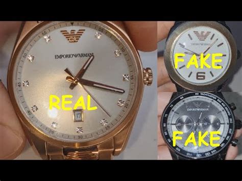 fake armani watch vs real|how to identify armani watch.